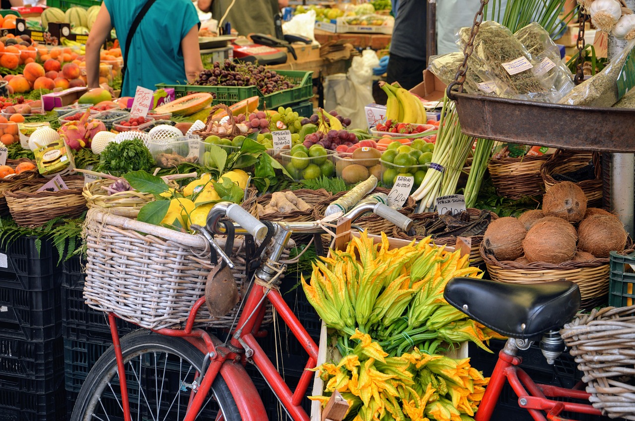 bicycle at the market