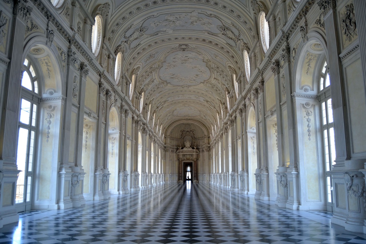 The inside of the Palace of Venaria (Italian: Reggia di Venaria